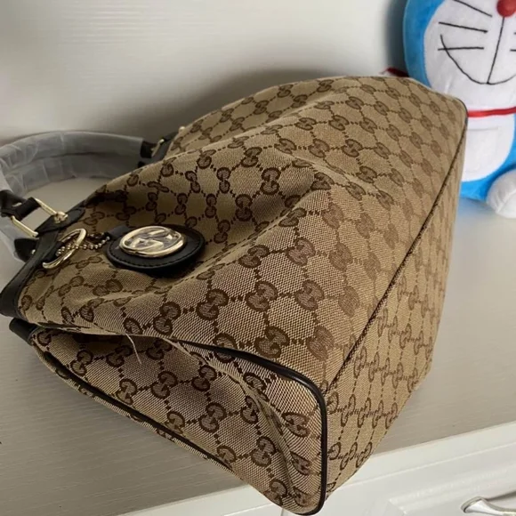 Sukey Medium GG canvas tote hand bag